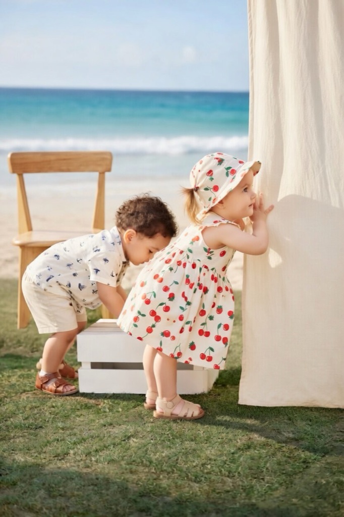 婴童服饰系列外景展示