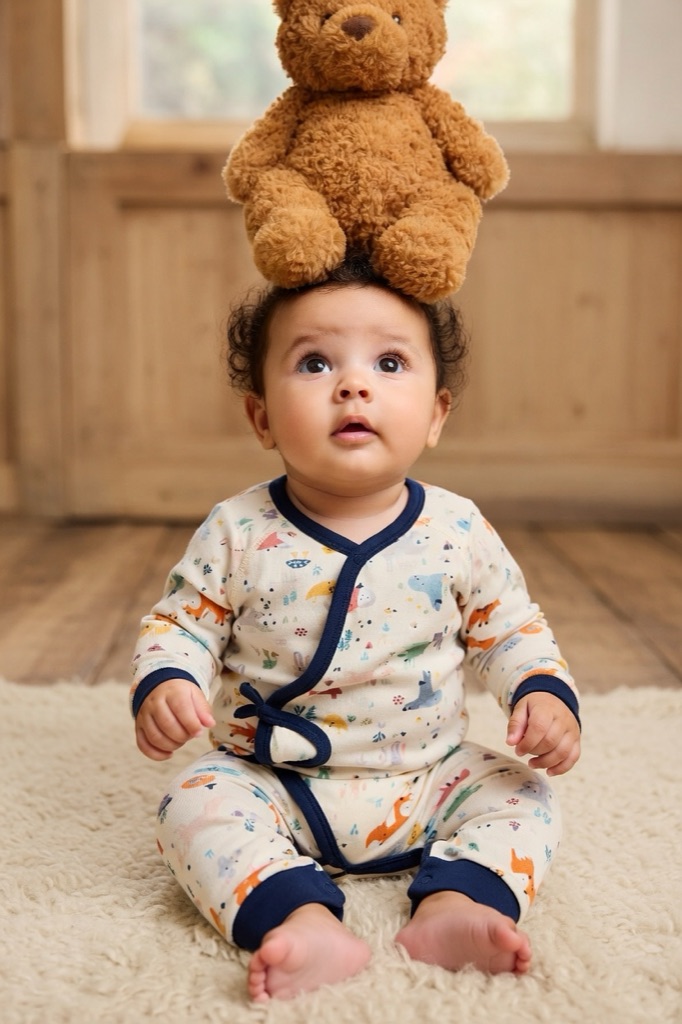 婴童服饰系列外景与柔和色调